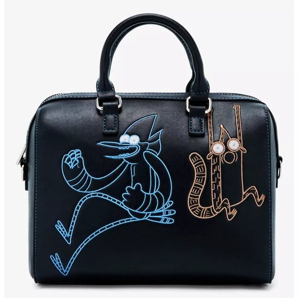 Regular Show Mordecai & Rigby Embroidered Handbag - NWT - Picture 1 of 5